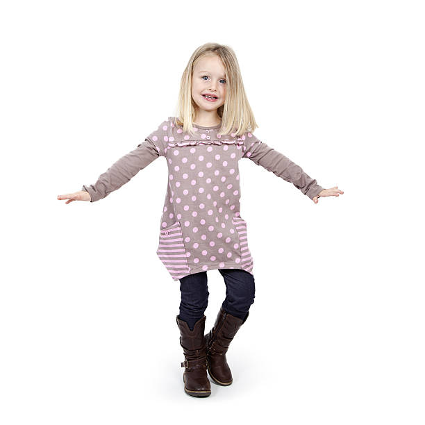 istock Happy 3 Year Old Girl Standing 183034594