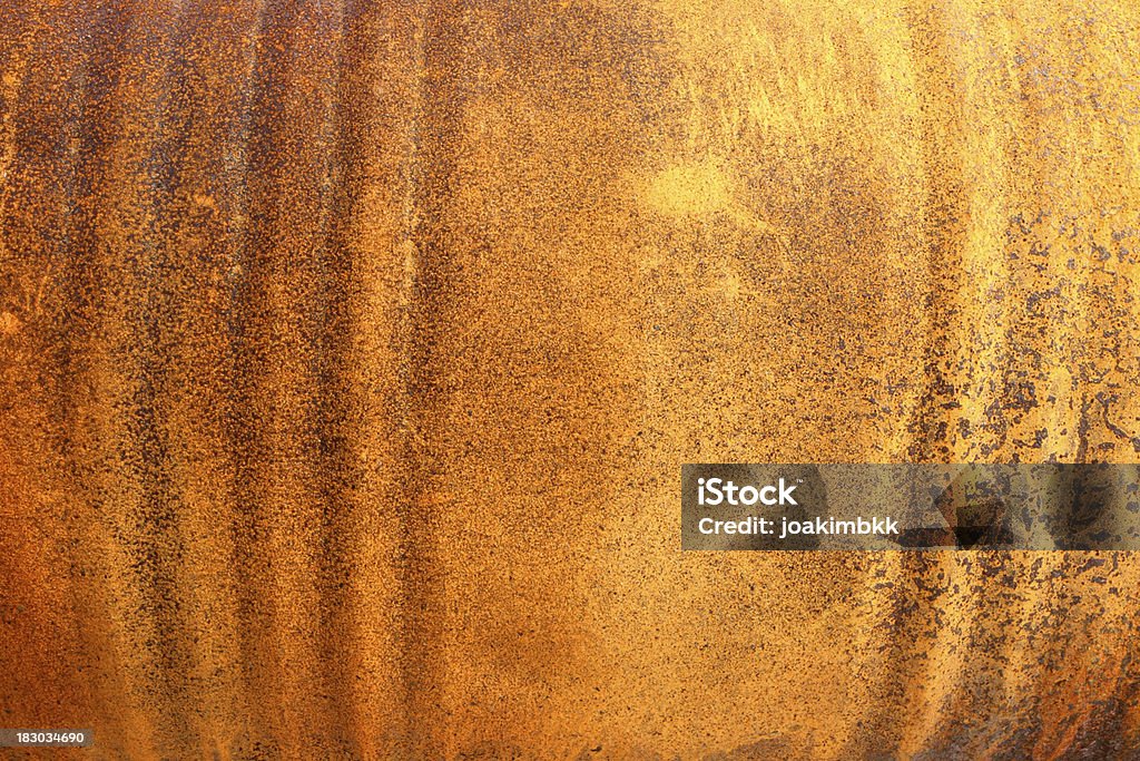 Orange corrugated iron steel Hintergrund - Lizenzfrei Abgerissen Stock-Foto