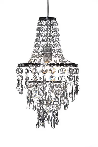 crystal chandelier on a white background