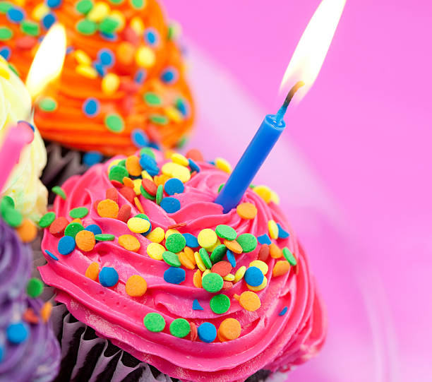 Colorful Birthday Cupcakes