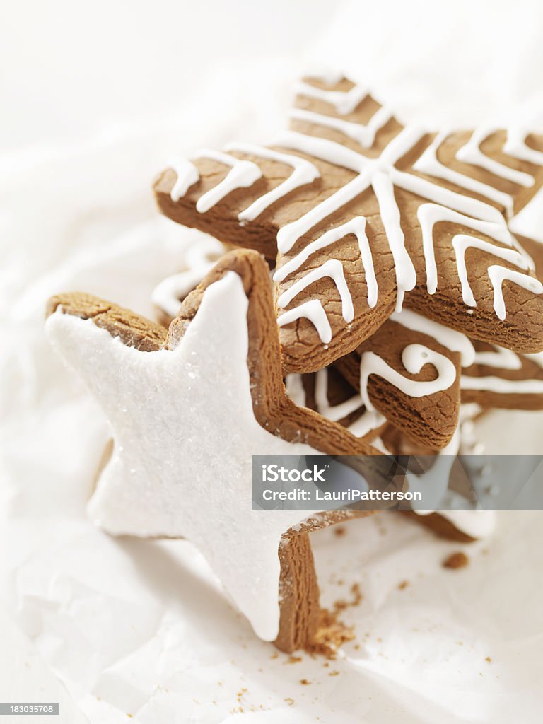 Biscoitos de Gengibre de Natal tempo - Royalty-free Alimentação Não-saudável Foto de stock