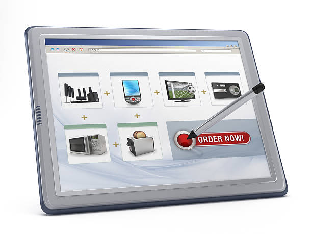 istock Online shopping with a tablet PC 183035750
