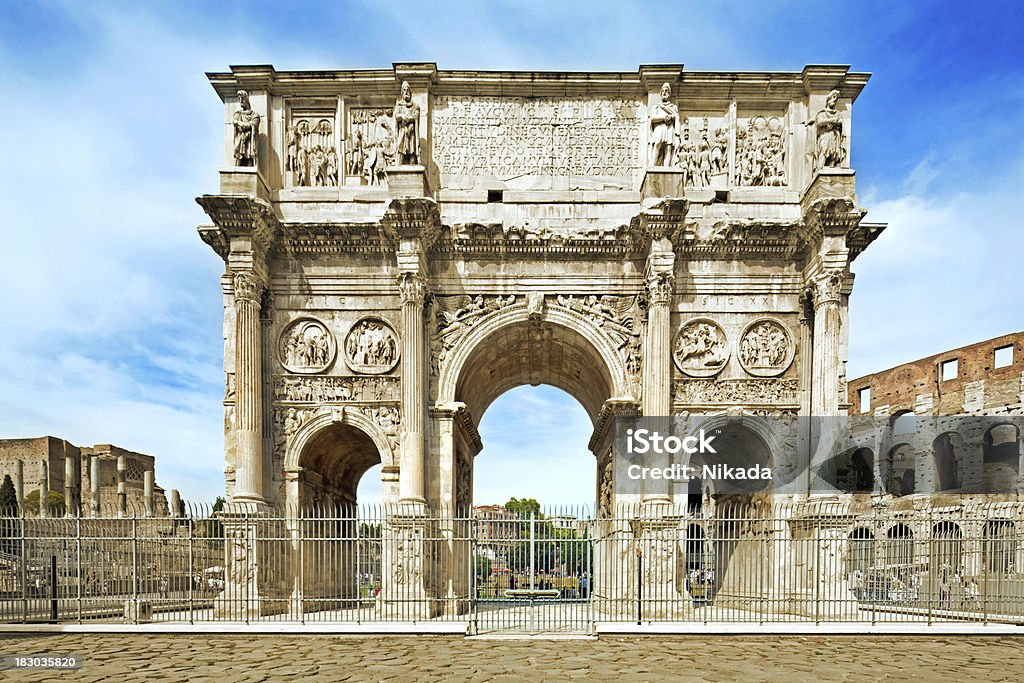 Arco de Constantino em Roma - Foto de stock de Arco de Constantino royalty-free