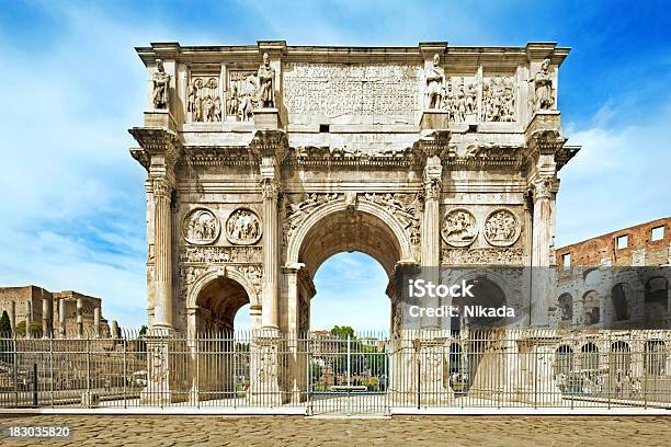 Foto de Arco De Constantino Em Roma e mais fotos de stock de Arco de Constantino - Arco de Constantino, Anfiteatro, Apodrecer