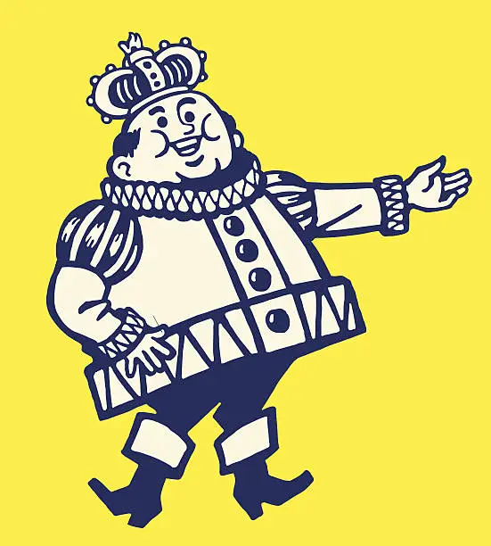 Vector illustration of Jolly King