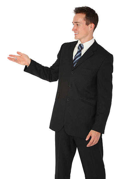 istock Businessman giving a presentation 183036467