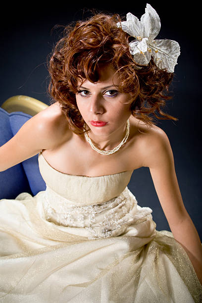 istock blonde fashion model 183036502