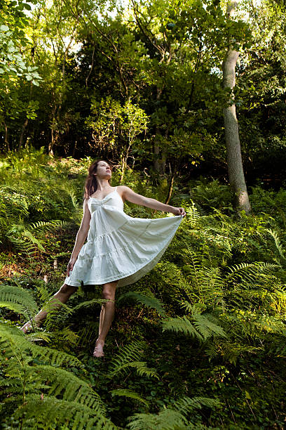 istock Ballerina in woods 183037027