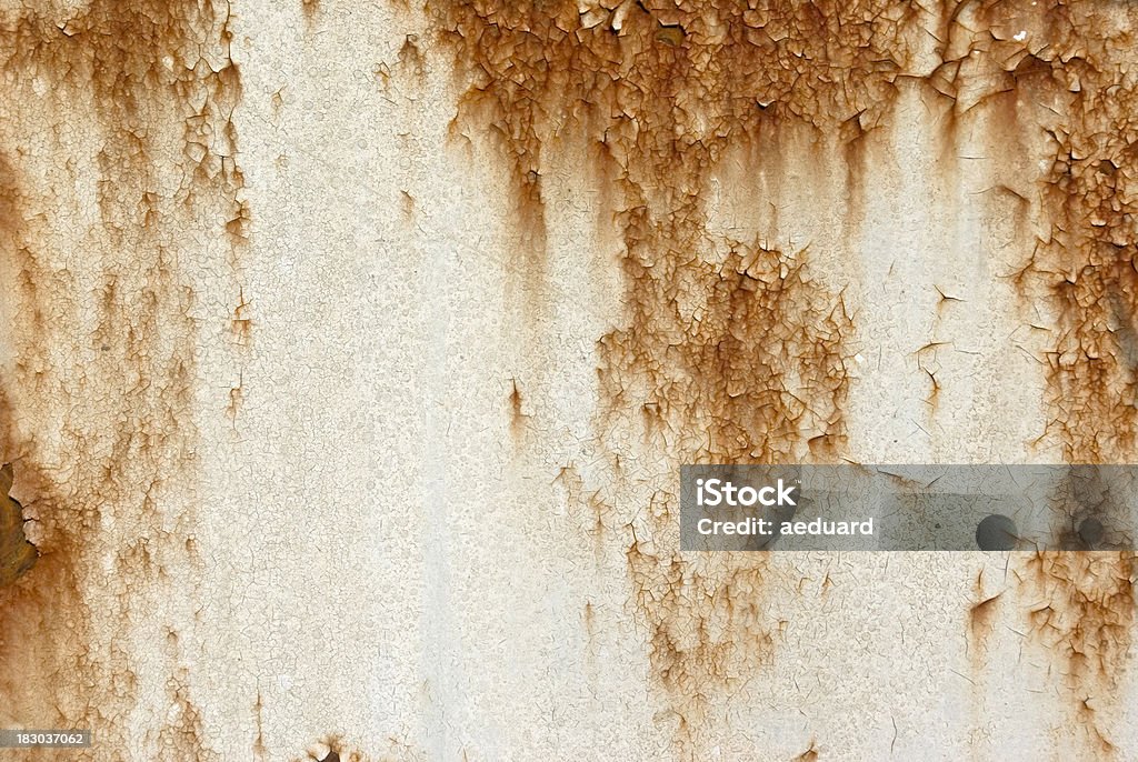 Rusty metal with white paint Abstract Stock Photo