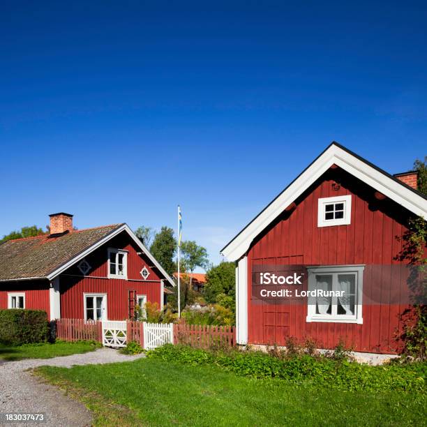 Schwedische Wohnen Stockfoto und mehr Bilder von Landhaus - Landhaus, Schweden, Sommer
