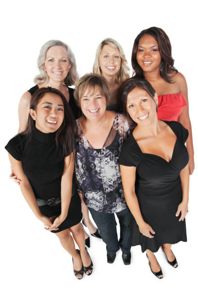 istock High Angle View Diverse Group of Pretty Women 183037932