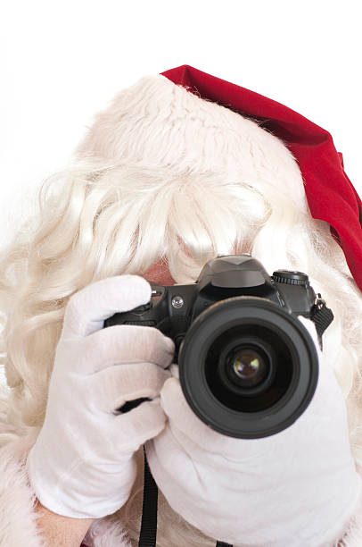 istock Santa Claus With Camera Taking a Picture 183038235