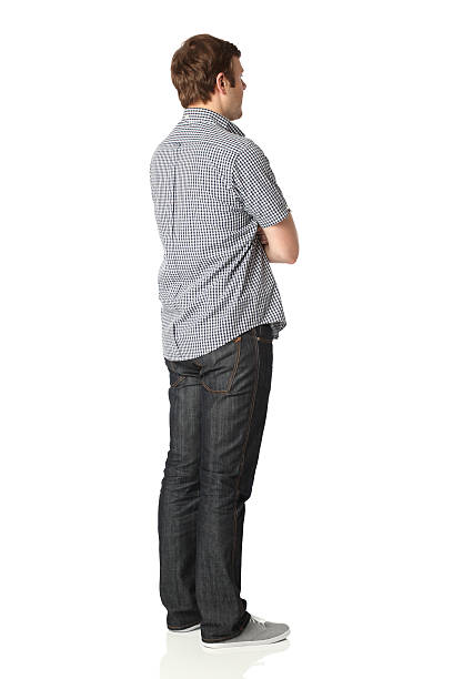 istock Man standing with arms crossed 183038419