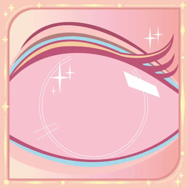 Vector illustration of Beauty Eye Frame Background