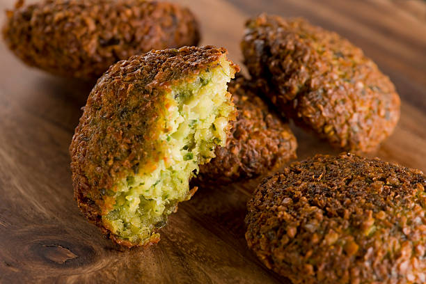 Falafel "Delicious falafel balls, arabian cuisine" middle eastern food photos stock pictures, royalty-free photos & images