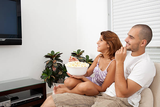 istock Modern lifestyle with flat TV. 183038846