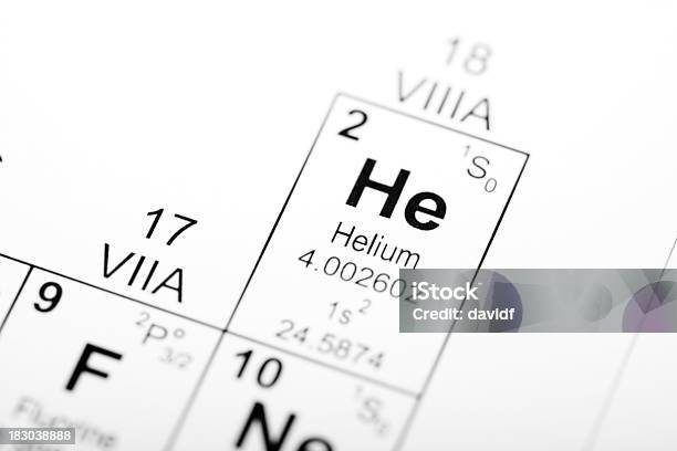 Elemento De Hélio - Fotografias de stock e mais imagens de Hélio - Hélio, Tabela Periódica de Elementos, Balão de Hélio