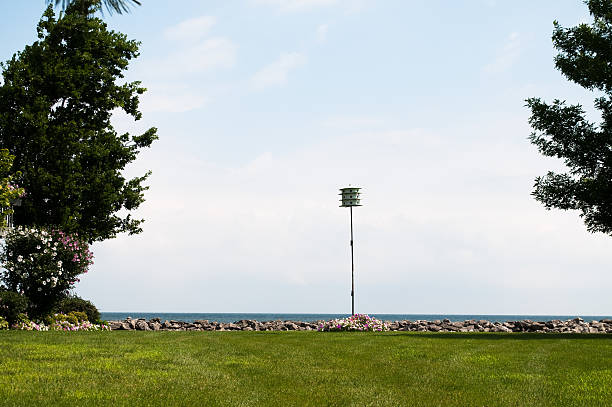 istock Bird house overlooking Lake Erie 183038902