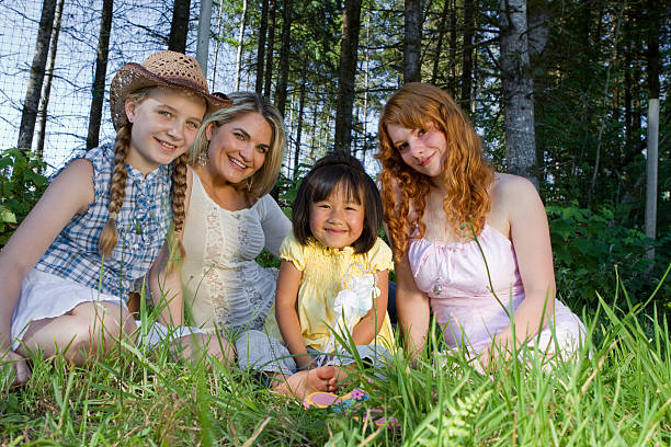 istock Mother and Daughters in Nature 183039132