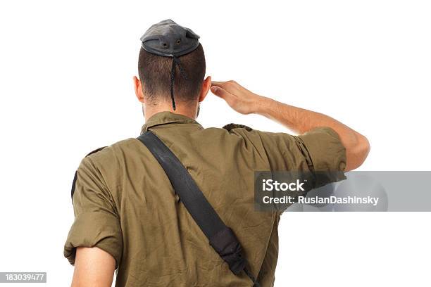 Israeli Soldier Saluting Gesture Of Respect Stock Photo - Download Image Now - Israeli Military, Armed Forces, Army Soldier