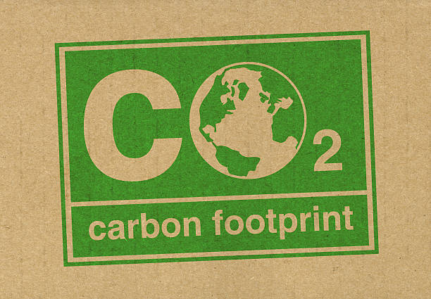 CO2 Carbon Footprint stock photo