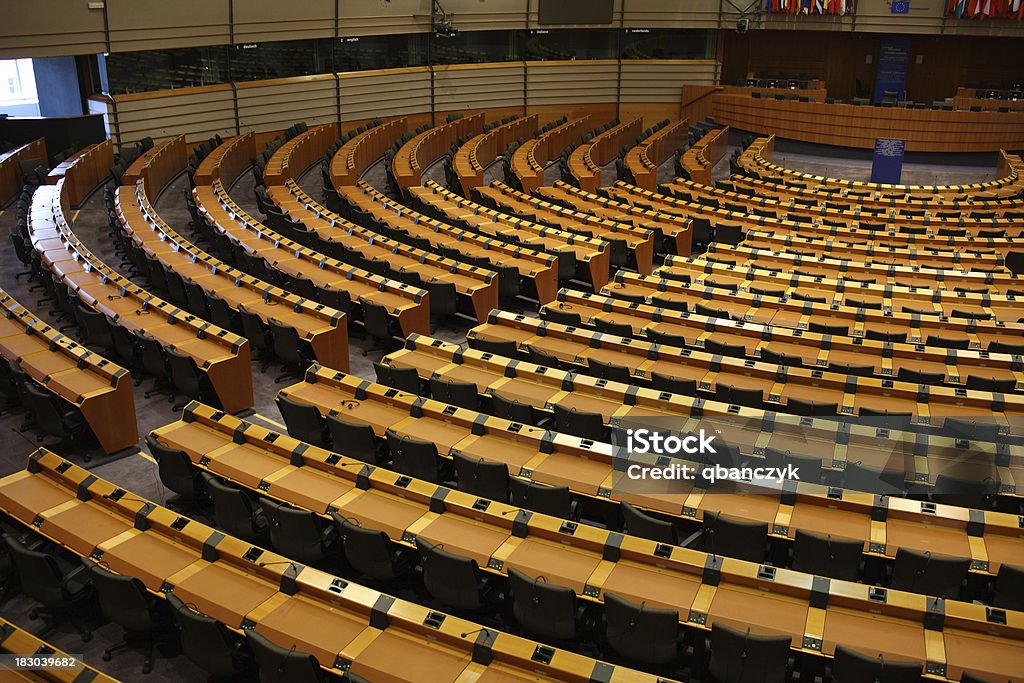 Assembly Zimmer - Lizenzfrei Europäisches Parlament Stock-Foto