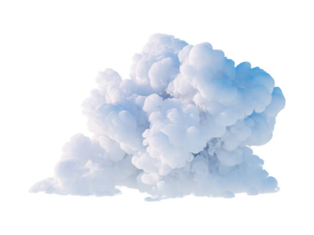 istock 3d render, abstract cumulus, realistic cloud clip art isolated on white background 1830398021