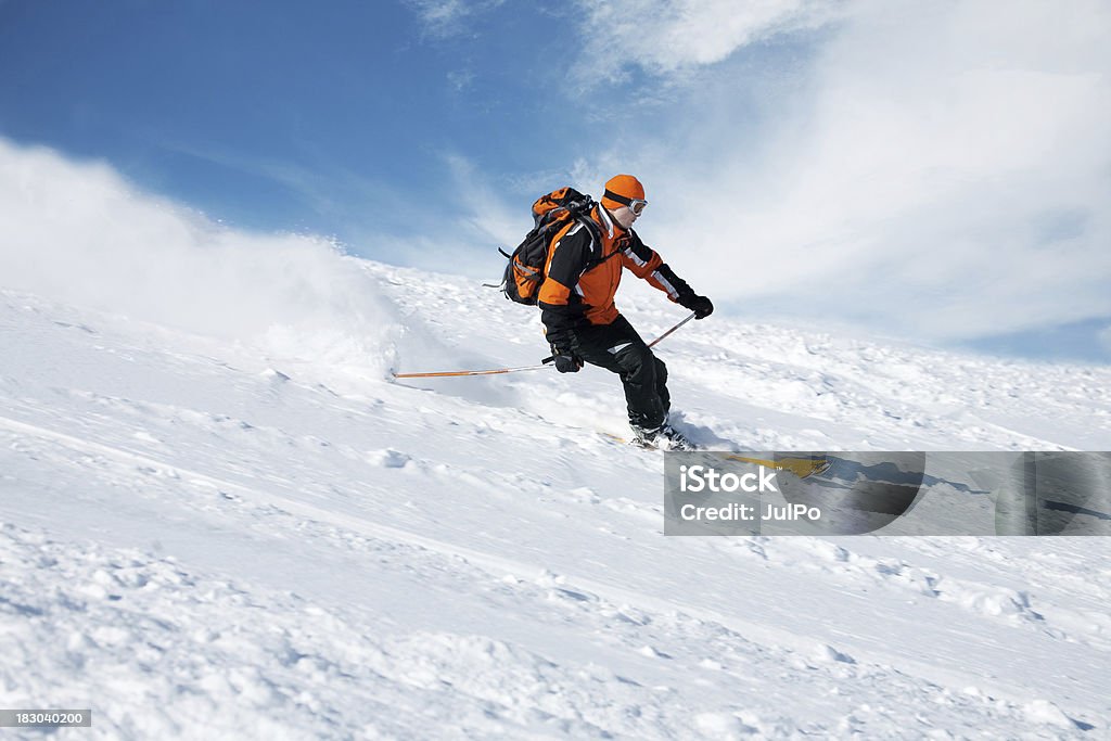 Skifahren - Lizenzfrei Abenteuer Stock-Foto