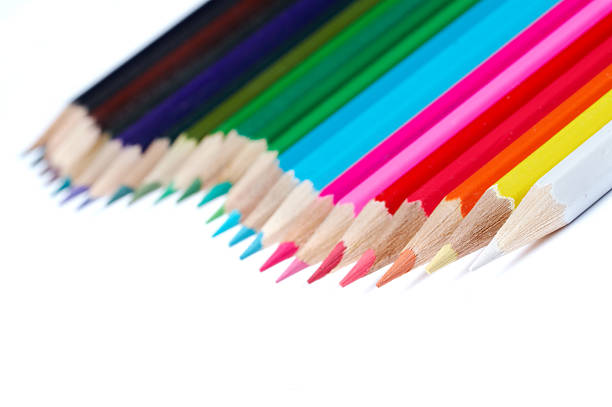 Colorful pencils stock photo