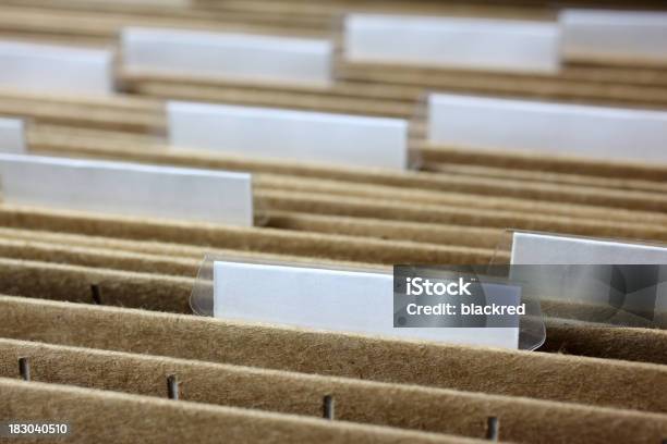 Blank Files Stock Photo - Download Image Now - Accessibility, Archives, Arranging