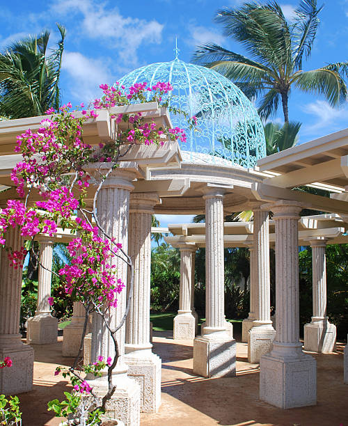 istock Wedding Gazebo in a Tropical Garden 183041258