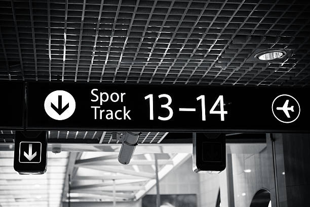 istock information and direction signs in modern futuristic central station 183041655