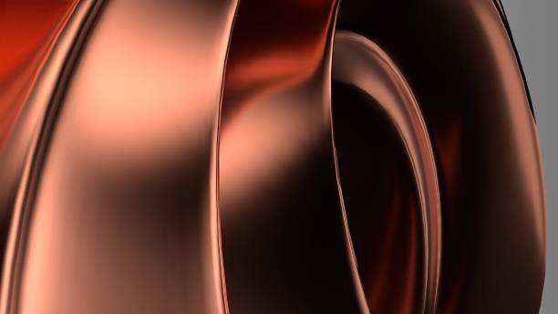 istock Copper metal plate Delicate luxury design Elegant Modern 3D Rendering abstract background 1830421839