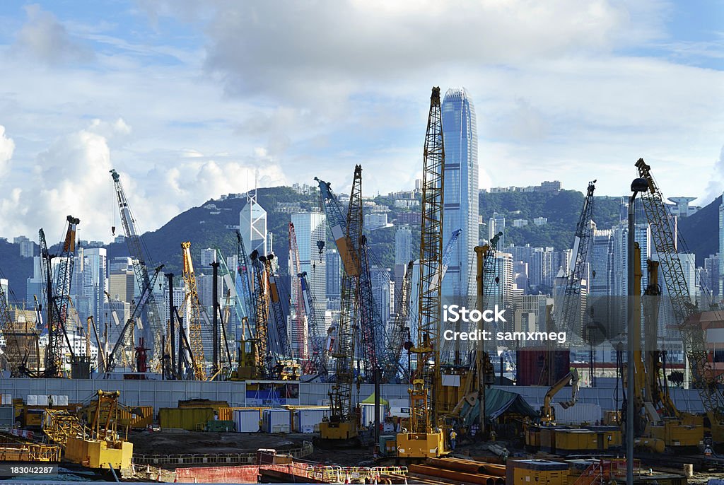 West, Kowloon in costruzione a Hong Kong - Foto stock royalty-free di Cina