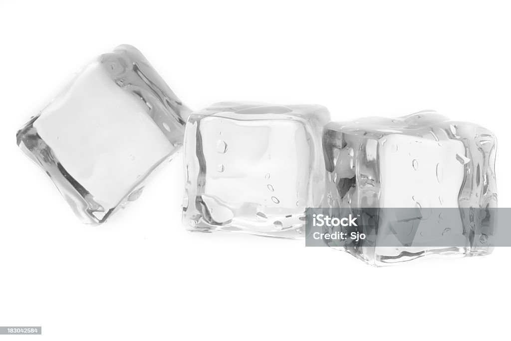 Três icecubes - Foto de stock de Cubo de Gelo royalty-free