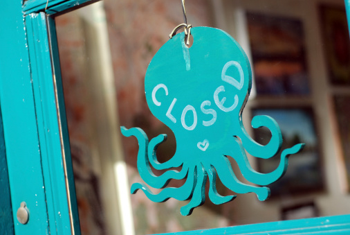 Octopus closed sign