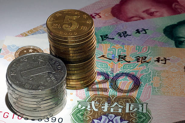 divisa china - 50 yuan note fotografías e imágenes de stock