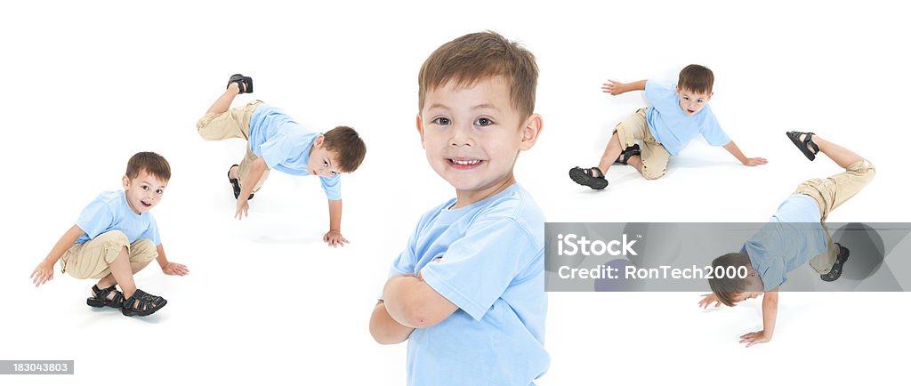 Break Dance Boy active 4-year old / with the break dancing stylos / enjoying himself 2-3 Years Stock Photo