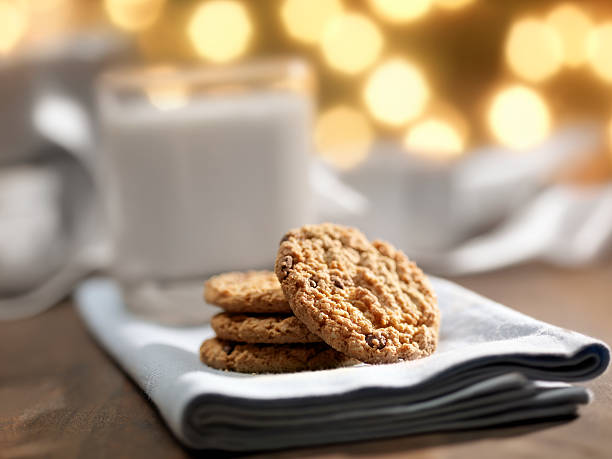 istock Cookies and Milk at Christmas Time 183044030