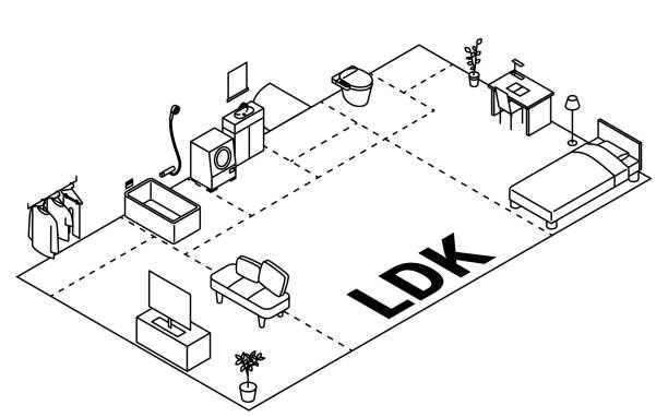 90+ Interior Design Floor Plan Symbols Stock Illustrations, Royalty ...