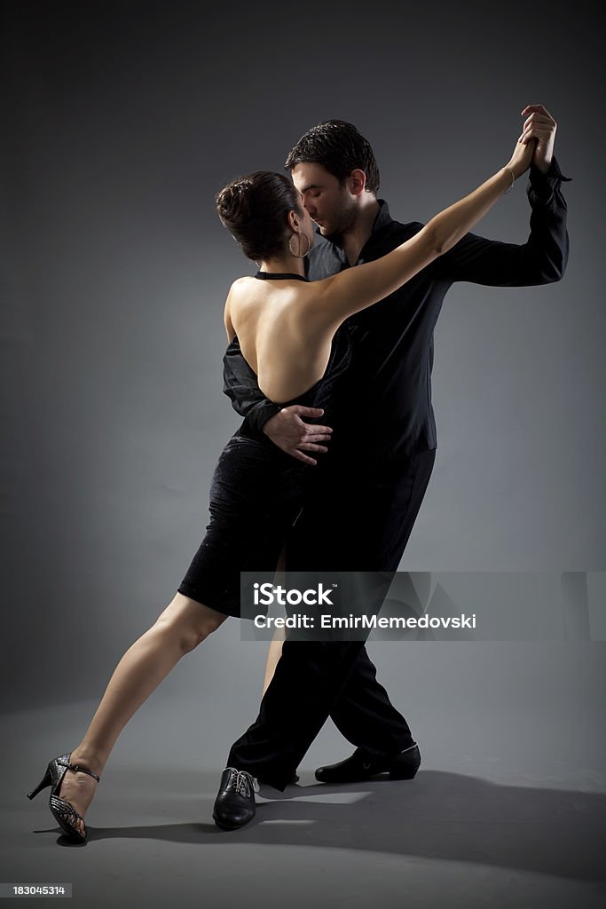 Casal Dançando Tango - Foto de stock de Tango - Dança royalty-free