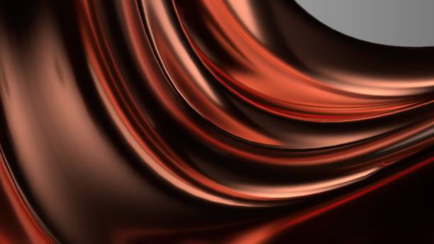istock Copper metal plate Luxury Delicate Modern Art Elegant Modern 3D Rendering Abstract Background 1830456044