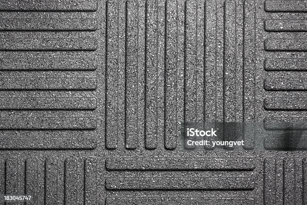 Black Rubber Mat Stock Photo - Download Image Now - Doormat, Rubber - Material, Abstract