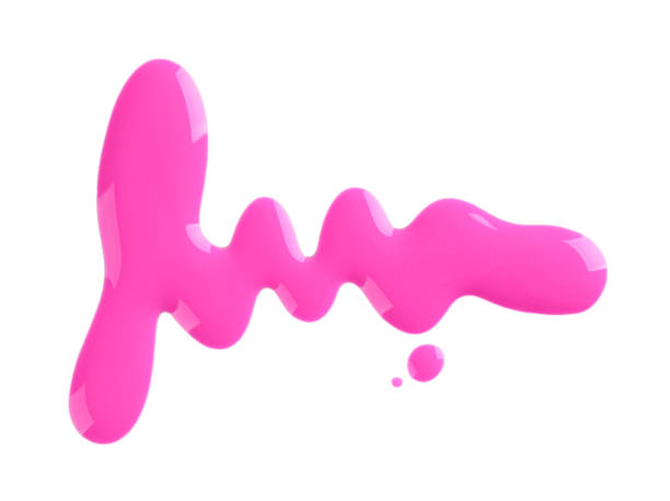 istock Cosmetic nail polish blot on white background, cosmetic concept 1830460780
