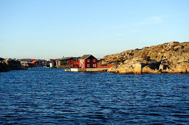 istock Coastal village in the sunset 183046327