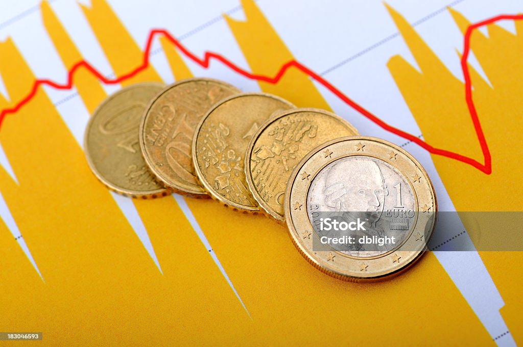 Valuta euro trading - Foto stock royalty-free di Affari