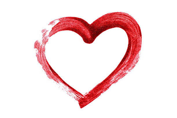 heart drawn using blood as finger paint - 尊敬 插圖 個照片及圖片檔