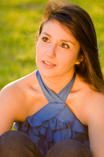 istock Portrait of Smiling Brunette 183046875