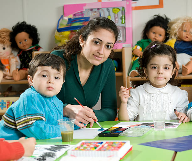 istock Preschoolers and Teacher 183047039
