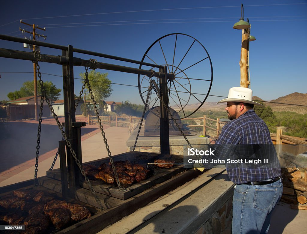 Western cuisine au barbecue de boeuf - Photo de Cow-boy libre de droits